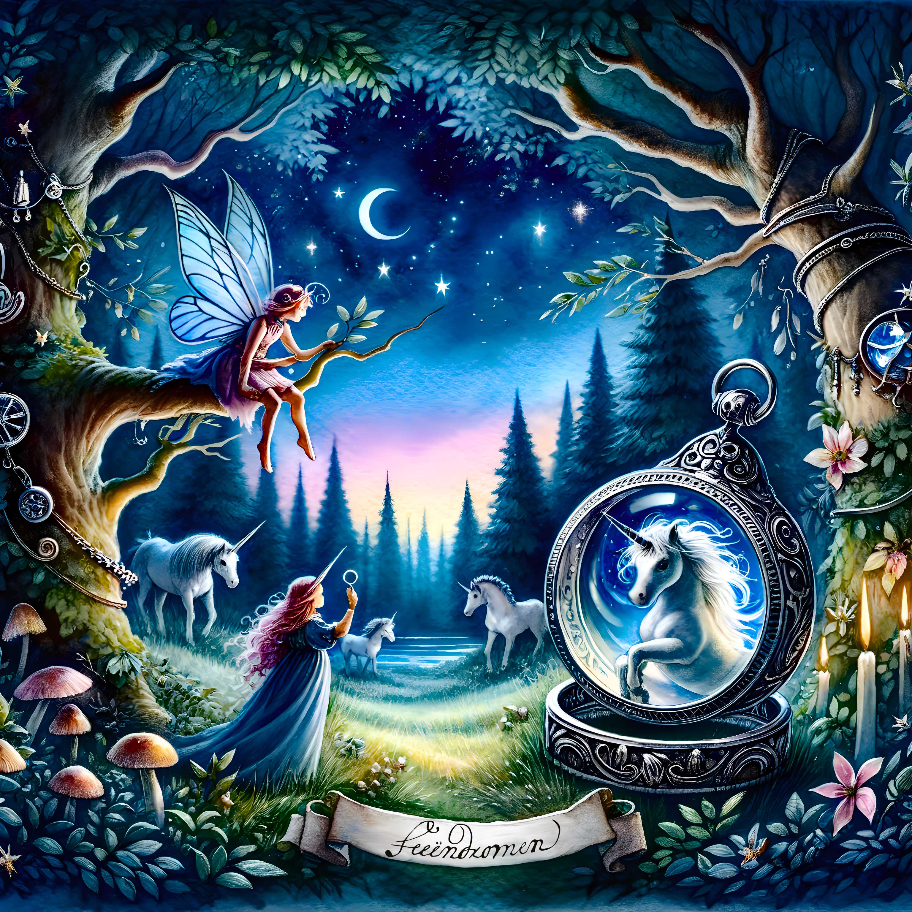 Dawn at the forest of the fairies’ dreams